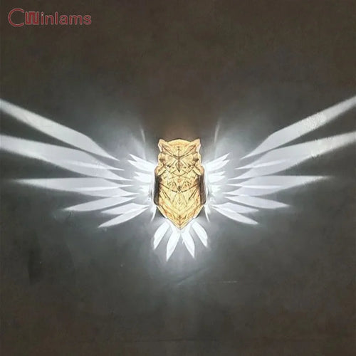 applique murale led hibou aigle décoration créative pour la maison - vue 2 sur 13