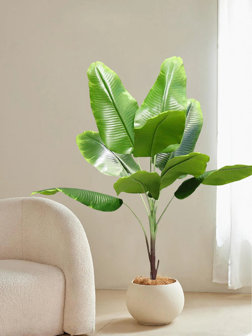 grandes bananiers artificiels et palmiers en plastique pour décoration jardin - vue 2 sur 8