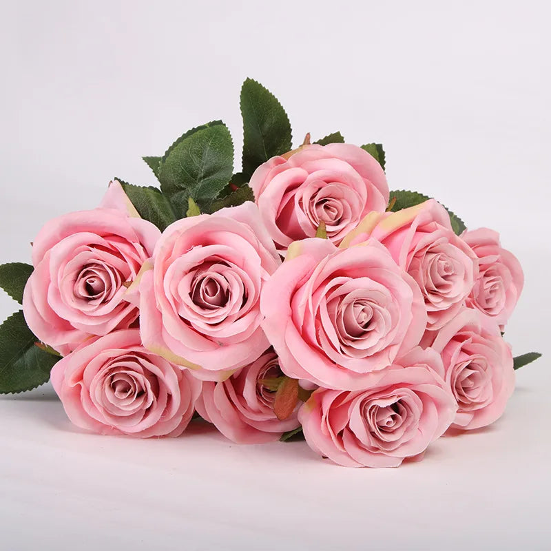 bouquet de roses artificielles pour mariage et décoration intérieure - vue 21 sur 27