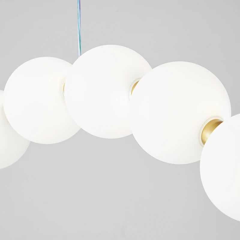 lustre acrylique suspendu pour cuisine bar et magasin - vue 6 sur 9