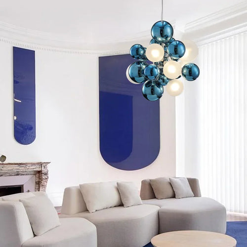 plafonnier en verre à led pour éclairage décoratif intérieur - vue 4 sur 10