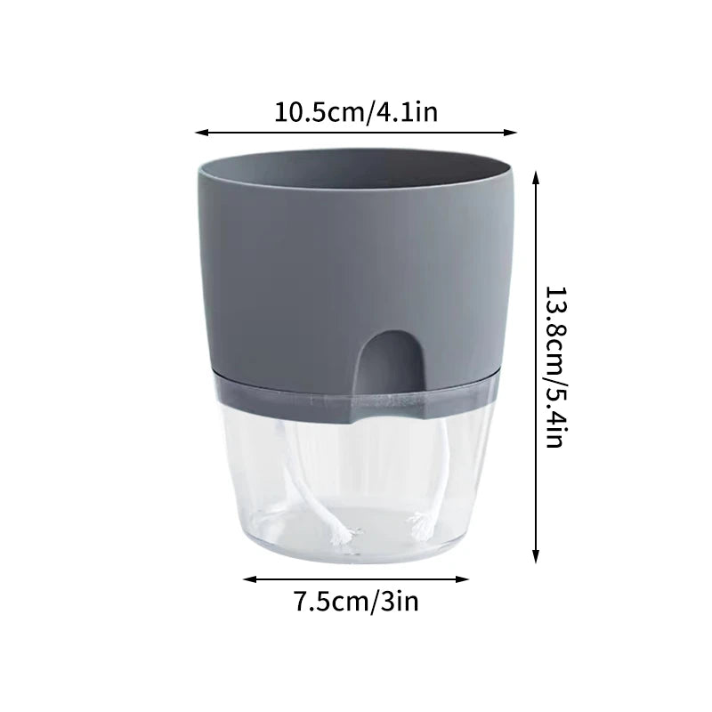 pot de fleurs auto-arrosant en plastique pour plantes succulentes - vue 12 sur 14