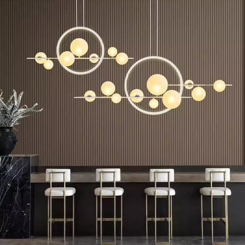 lustre à bulles en verre éclairage sphérique pour bar ou restaurant - vue 4 sur 10
