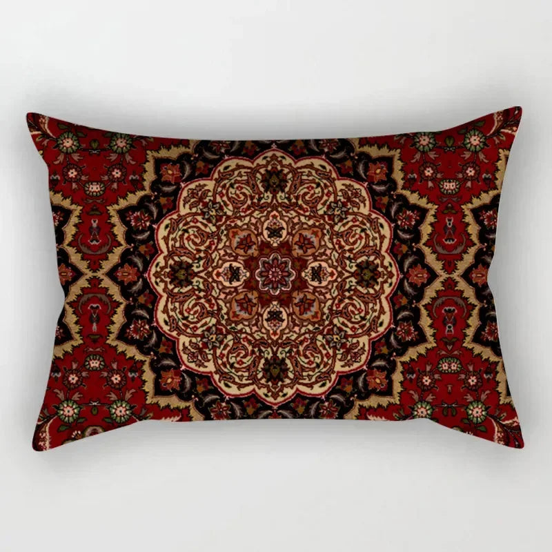 housse de coussin ethnique vintage motif mandala décoratif