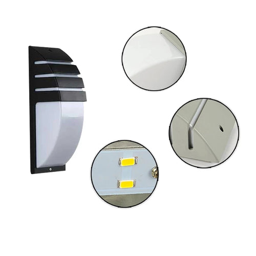 10W 18W LED Wall Light Waterproof Porch Light Modern LED Wall Lamp Radar Motion Sensor Courtyard Garden Outdoor Light AC90~260V - vue 6 sur 8