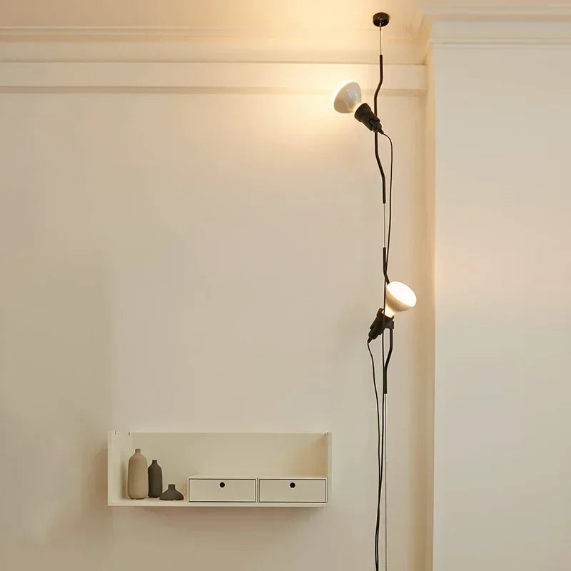 lustre moderne élégant à LED hauteur réglable pour décoration intérieure - vue 2 sur 16