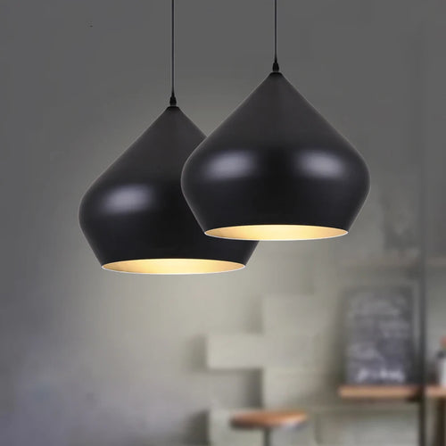 Modern Sleek Pendant Ceiling Lights, Suspension lamp for Kitchen Islands, Restaurant Tables, Home Room decorations Lighting - vue 2 sur 8