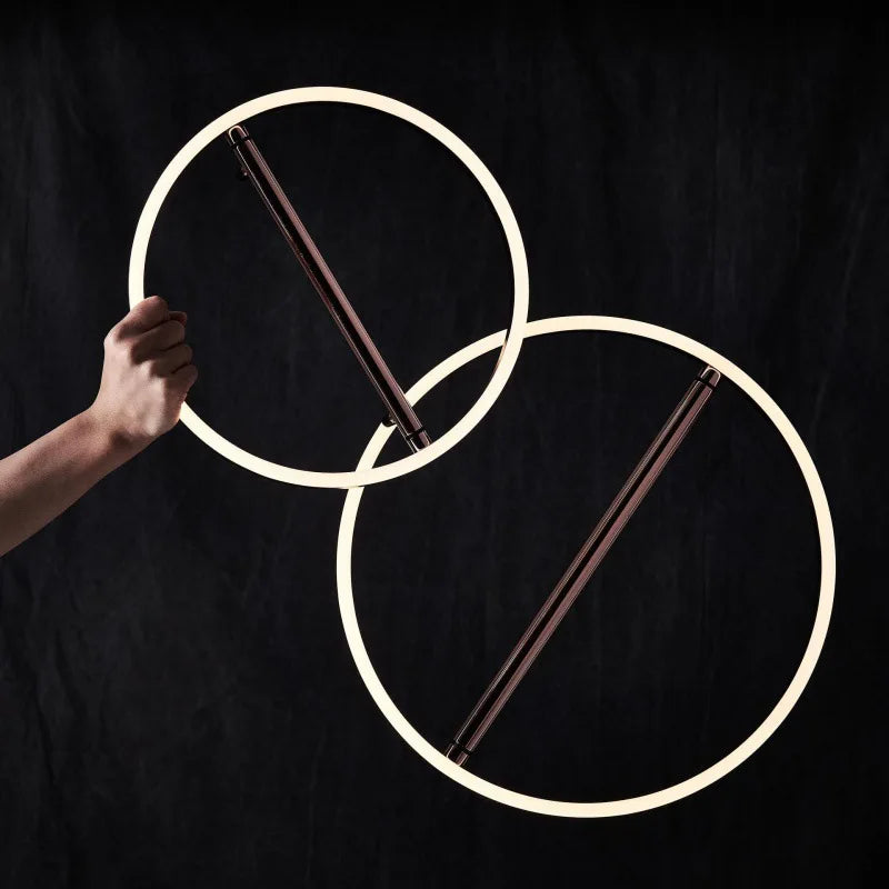 suspension rétro en fer avec bande led pour éclairage intérieur - vue 7 sur 7