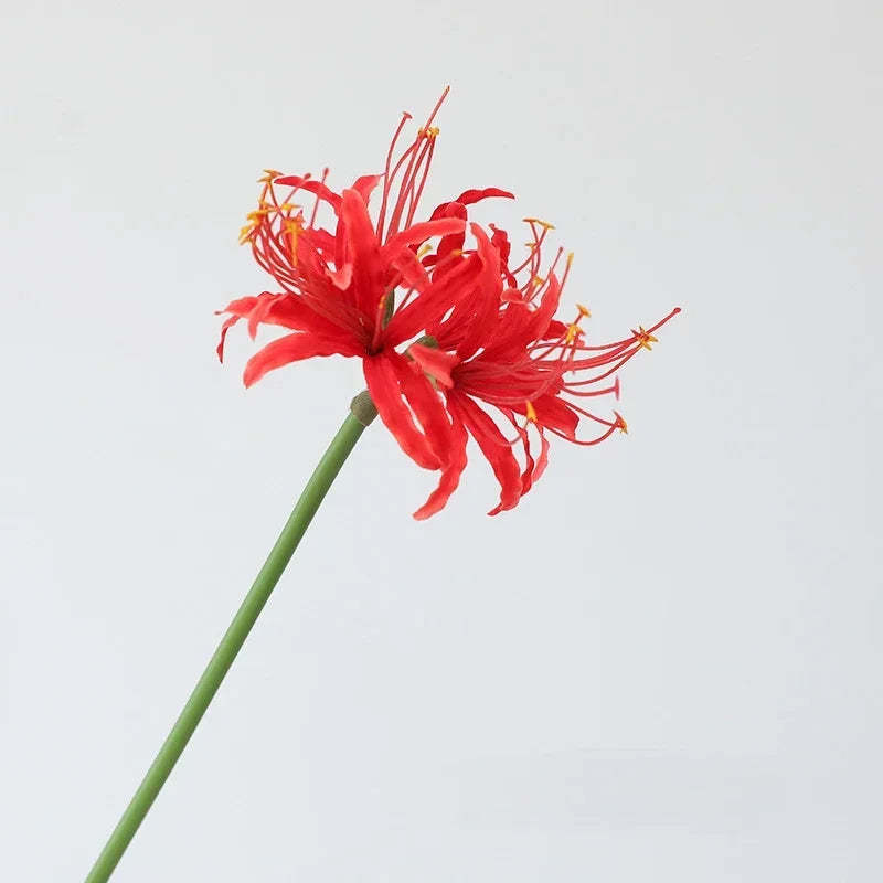 décoration en soie avec araignée lys fleurs artificielles - vue 10 sur 13