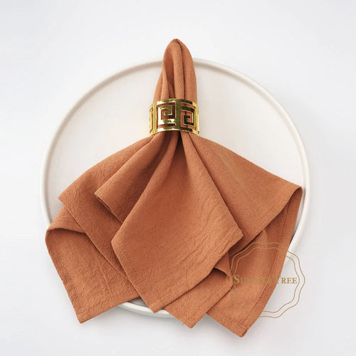 Serviette de table coton lavable reutilisable lot 24