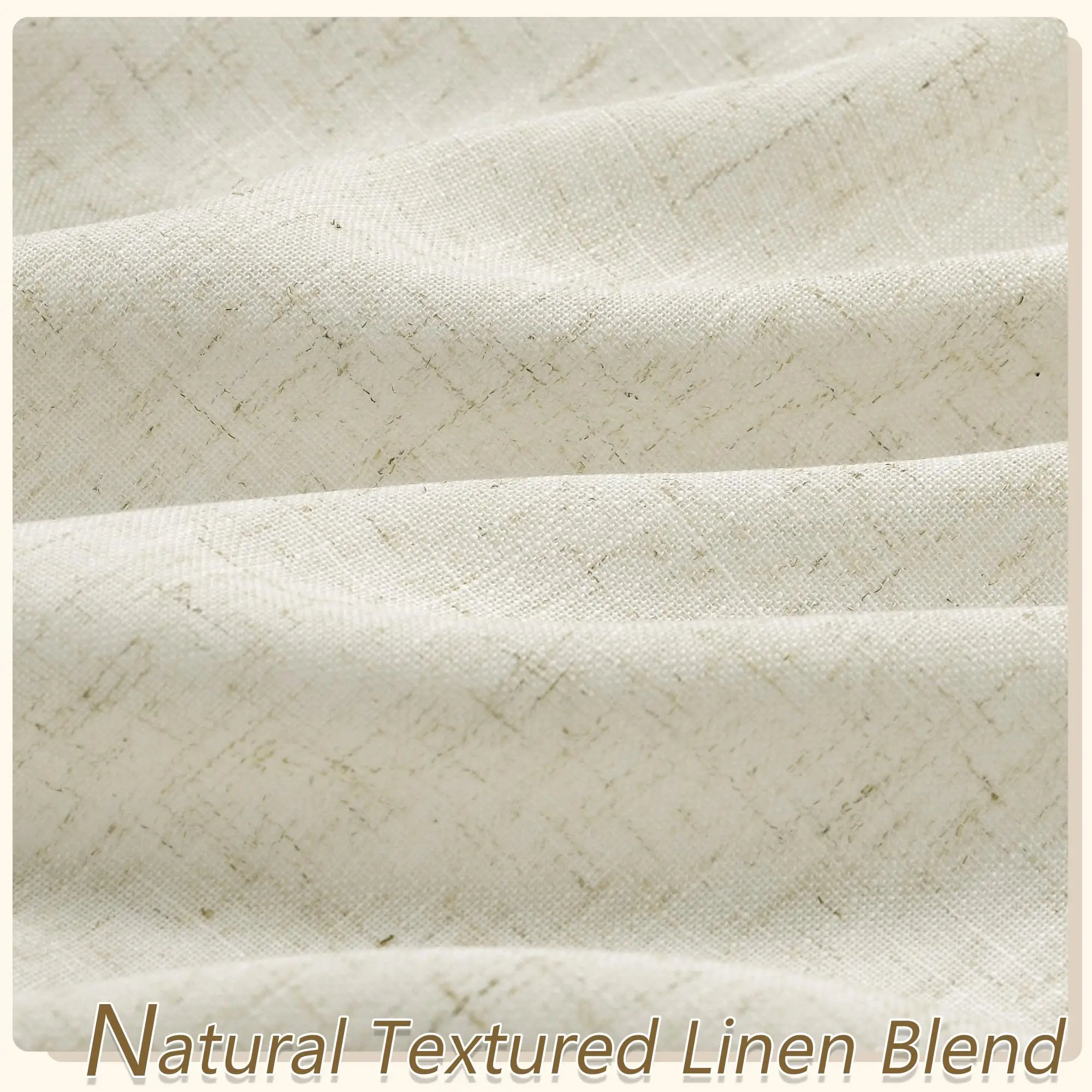 Voilage faux lin sur mesure extra long salon