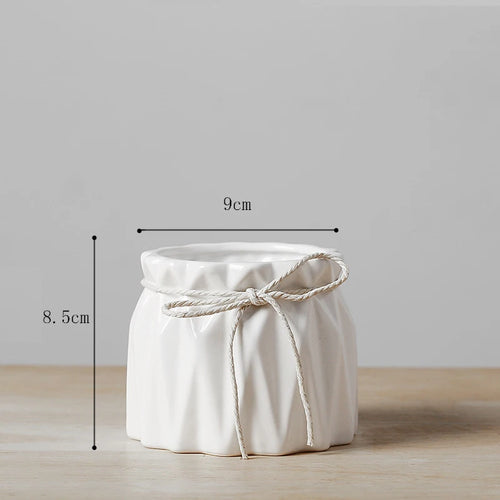 vase en céramique pour fleurs décoration intérieure et bureau - vue 10 sur 18