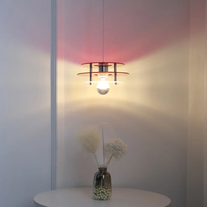 suspension ovni acrylique style nordique décoration maison - vue 3 sur 12
