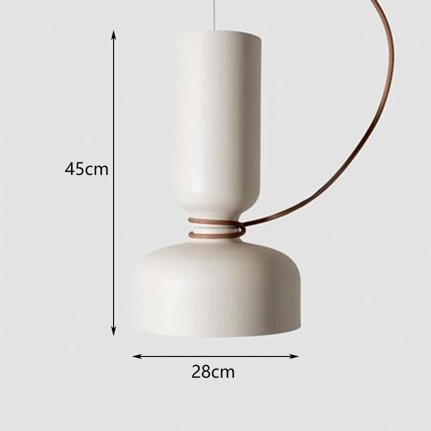 suspension nordique led en fer forgé design moderne - vue 14 sur 17