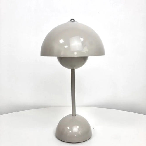 Lampe de table led nordique interrupteur tactile supérieur lampe de table de chargement USB lampe de champignon de bourgeon de fleur lampe de table décorative de table de chevet - vue 14 sur 14