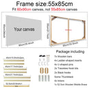 cadre mural en bois pour toiles et peintures décoratives