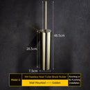 porte-brosse mural en acier inoxydable durable sans perforation