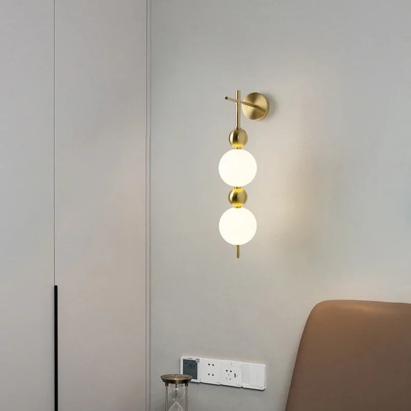 applique murale led créative en forme de boule décorative pour la maison - vue 6 sur 10