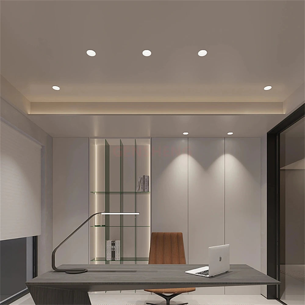 plafonnier led encastré à intensité variable pour décoration intérieure - vue 5 sur 5