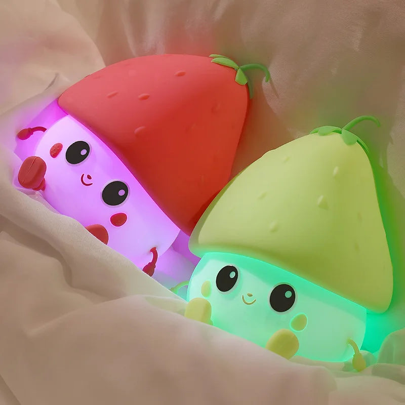 Lampe Veilleuse Led en forme de fruit en Silicone - vue 4 sur 9