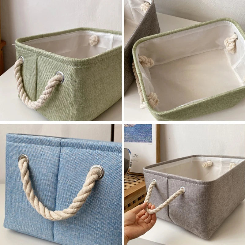 panier de rangement pliable pour vêtements et fournitures diverses - vue 3 sur 12