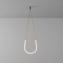 lustre art déco en métal noir avec éclairage led