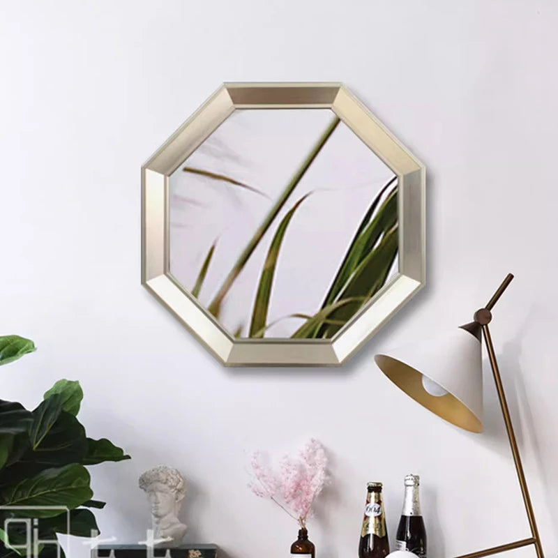 miroirs décoratifs hexagonaux en métal pour décoration esthétique - vue 4 sur 8