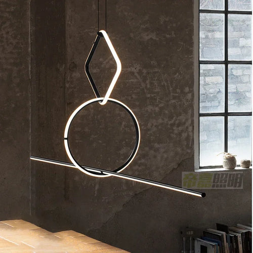 lustre nordique led pour décoration créative de la maison - vue 2 sur 7