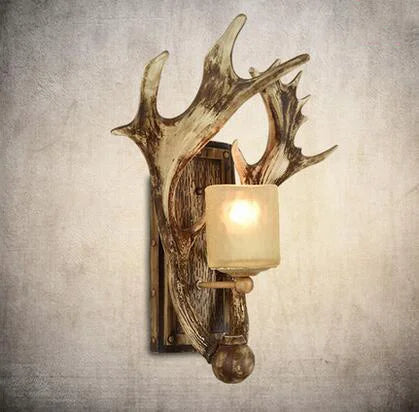 applique murale vintage en bois de cerf design artistique pour divers espaces - vue 9 sur 8
