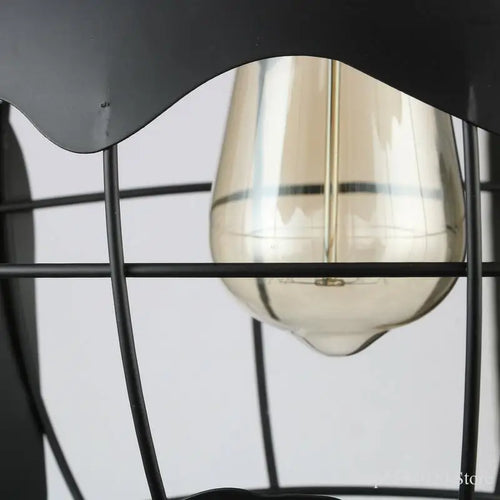suspension rétro en forme de terre avec éclairage led créatif - vue 6 sur 6