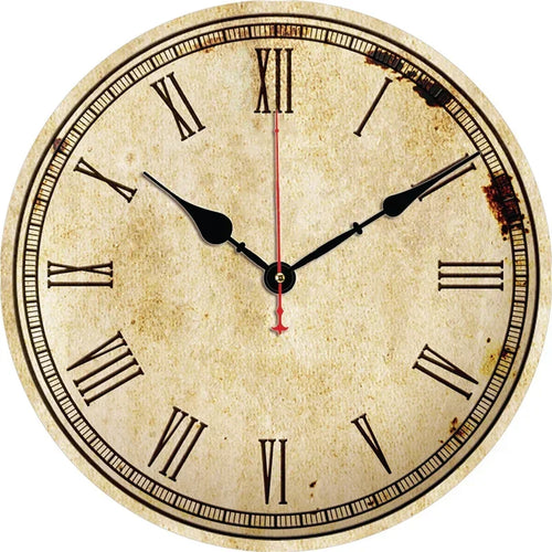horloge murale rétro silencieuse pour décoration intérieure moderne - vue 2 sur 19