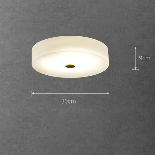 plafonnier circulaire en marbre luminaire nordique de luxe - vue 9 sur 8