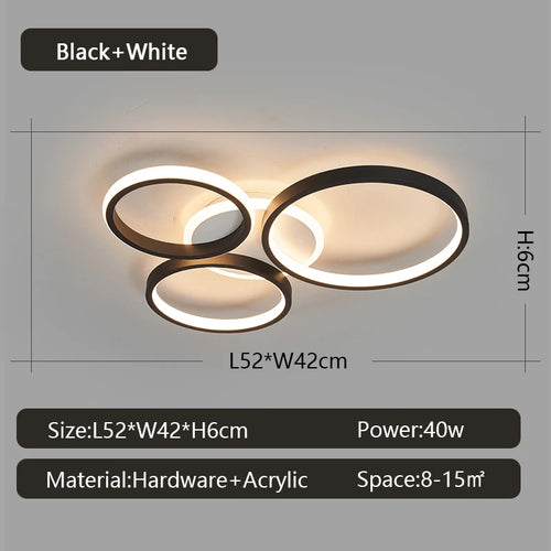 lustre moderne à LED pour décoration intérieure élégante - vue 11 sur 10
