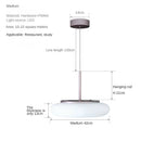 lustre circulaire à led moderne pour intérieur minimaliste