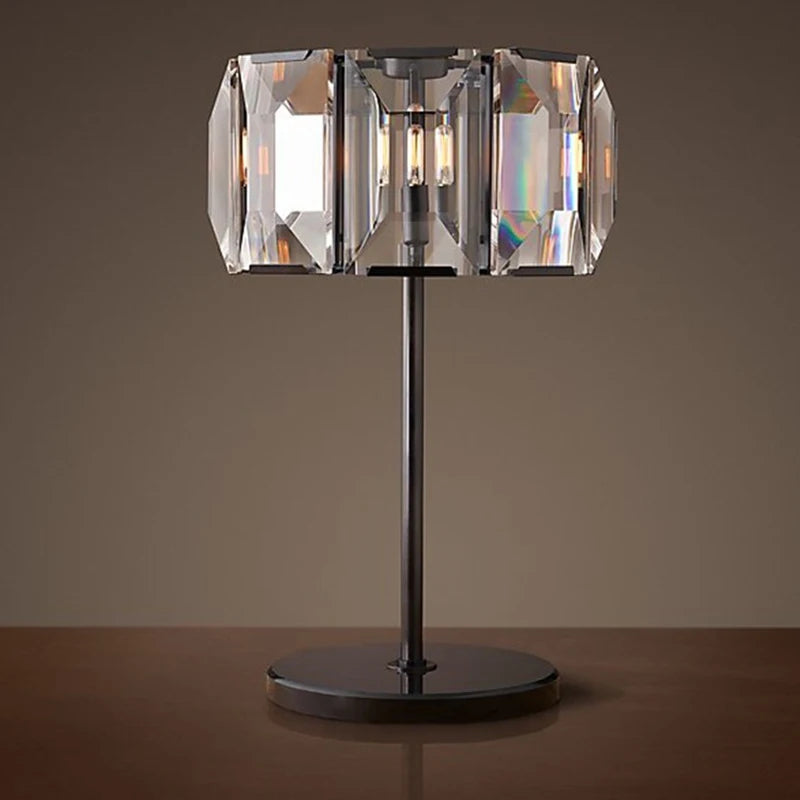 lampadaire led en cristal vintage avec intensité variable - vue 3 sur 8
