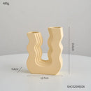 vase en céramique décoratif style morandi pour fleurs