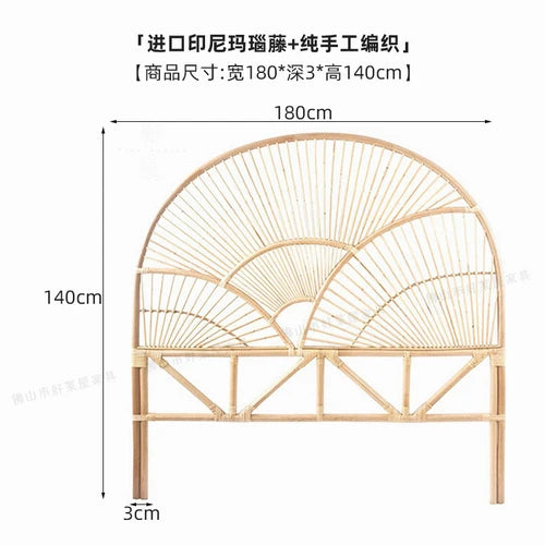 coussin en rotin pour lit et petit déjeuner style japonais - vue 11 sur 13