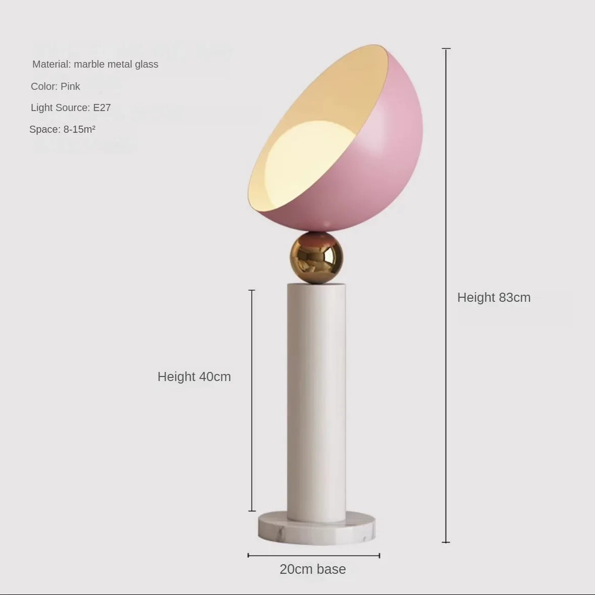 lampe de chevet minimaliste pour intérieur moderne et élégant - vue 8 sur 10