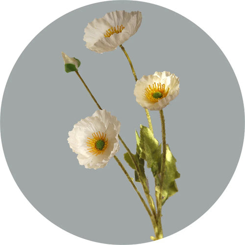 fleurs artificielles coquelicots en soie pour décorations et bouquets - vue 11 sur 12