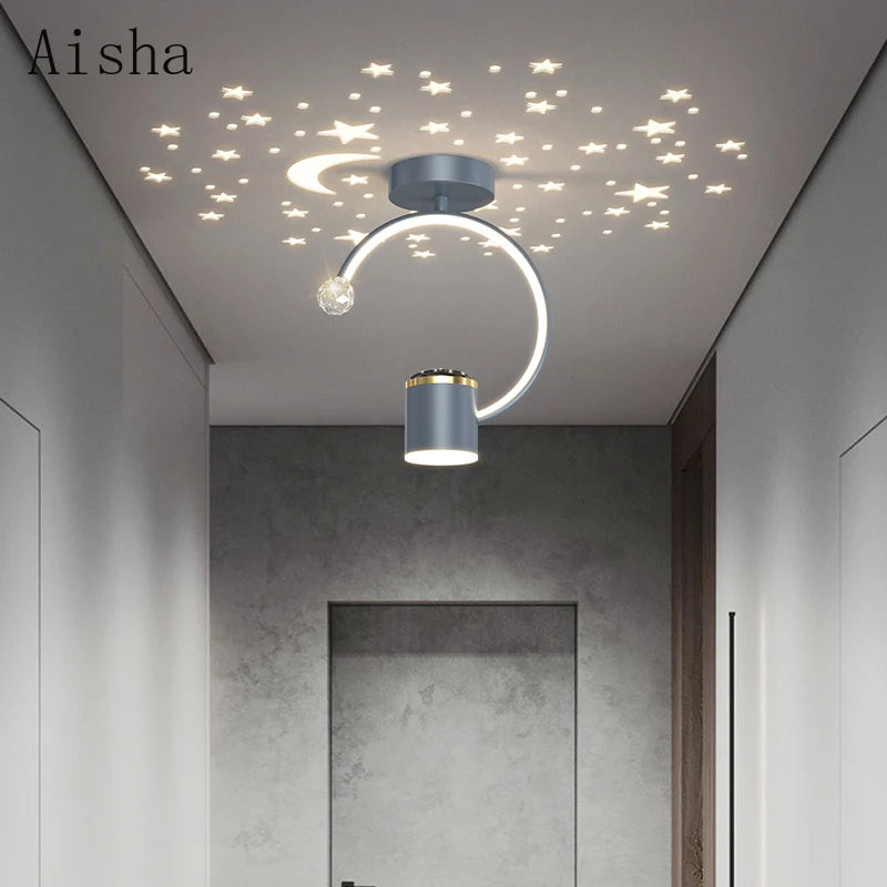 plafonnier créatif design moderne pour intérieur et extérieur - vue 3 sur 7