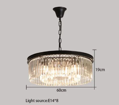 lustre en cristal suspendu pour éclairage intérieur design élégant - vue 14 sur 22
