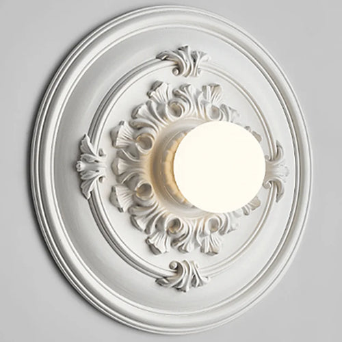 applique murale ronde rétro haut de gamme en verre - vue 7 sur 8