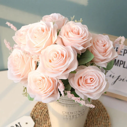 bouquet de roses artificielles pour mariage et décoration intérieure - vue 13 sur 12
