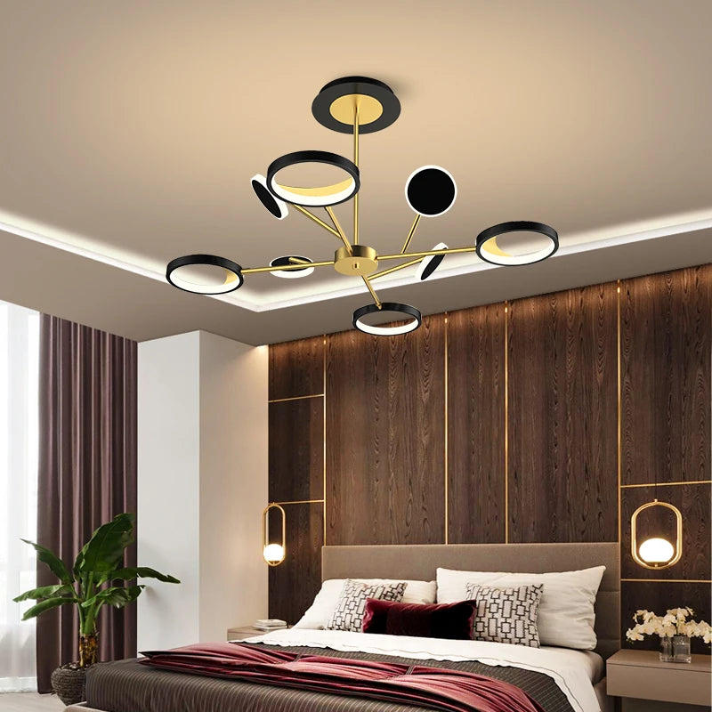 plafonnier led décoratif pour éclairage intérieur moderne - vue 6 sur 12