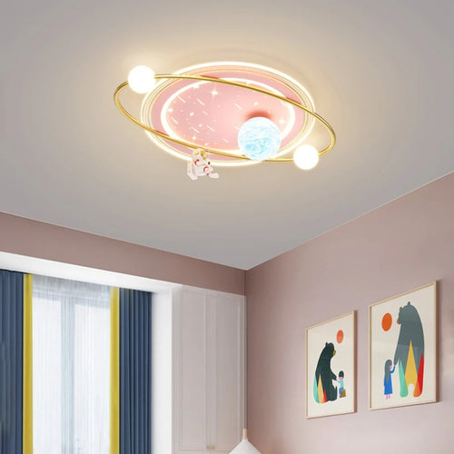 plafonnier enfant design astronaute lampe led créative moderne - vue 4 sur 9
