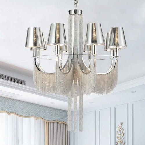 lustre de luxe moderne pour mariage avec lumières intégrées - vue 2 sur 14