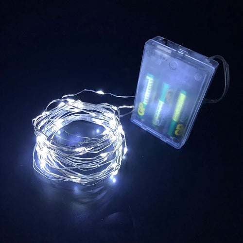 guirlande lumineuse en cuivre pour décoration de fête
