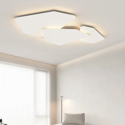 plafonnier Nordique moderne géométrique salon chambre salle à manger cuisine salle à manger étude décor éclairage lumière LED intérieur - vue 4 sur 8