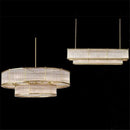lustre led style loft américain en métal et tubes de verre