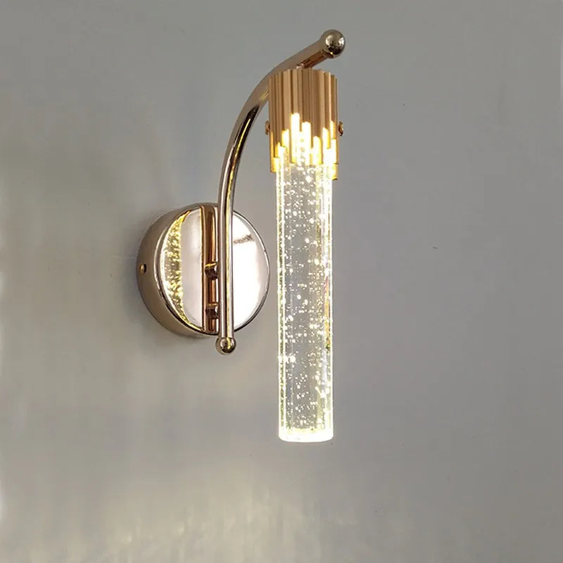 applique murale led en cristal décorative pour intérieur moderne - vue 1 sur 8